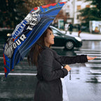 Personalised North Melbourne Kangaroos ANZAC Umbrella Military Remembrance Australian Football Mascot Camouflage