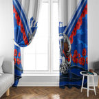 Personalised North Melbourne Kangaroos ANZAC Window Curtain Military Remembrance Australian Football Mascot Camouflage