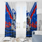 Personalised North Melbourne Kangaroos ANZAC Window Curtain Military Remembrance Australian Football Mascot Camouflage