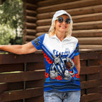 Personalised North Melbourne Kangaroos ANZAC Women Polo Shirt Military Remembrance Australian Football Mascot Camouflage