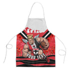 Personalised St Kilda Saints ANZAC Apron Military Remembrance Australian Football Mascot Camouflage