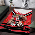 Personalised St Kilda Saints ANZAC Area Rug Military Remembrance Australian Football Mascot Camouflage