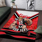 Personalised St Kilda Saints ANZAC Area Rug Military Remembrance Australian Football Mascot Camouflage