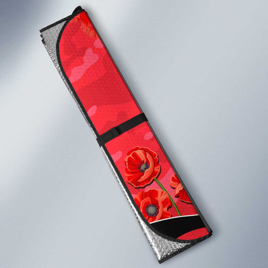 Personalised St Kilda Saints ANZAC Auto Sun Shade Military Remembrance Australian Football Mascot Camouflage
