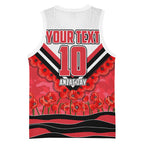 Personalised St Kilda Saints ANZAC Basketball Jersey Military Remembrance Australian Football Mascot Camouflage