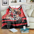 Personalised St Kilda Saints ANZAC Blanket Military Remembrance Australian Football Mascot Camouflage