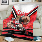 Personalised St Kilda Saints ANZAC Blanket Military Remembrance Australian Football Mascot Camouflage