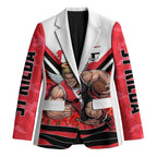Personalised St Kilda Saints ANZAC Blazer Military Remembrance Australian Football Mascot Camouflage