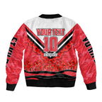 Personalised St Kilda Saints ANZAC Bomber Jacket Military Remembrance Australian Football Mascot Camouflage