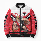 Personalised St Kilda Saints ANZAC Bomber Puffer Jacket Military Remembrance Australian Football Mascot Camouflage