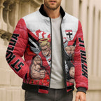 Personalised St Kilda Saints ANZAC Bomber Puffer Jacket Military Remembrance Australian Football Mascot Camouflage