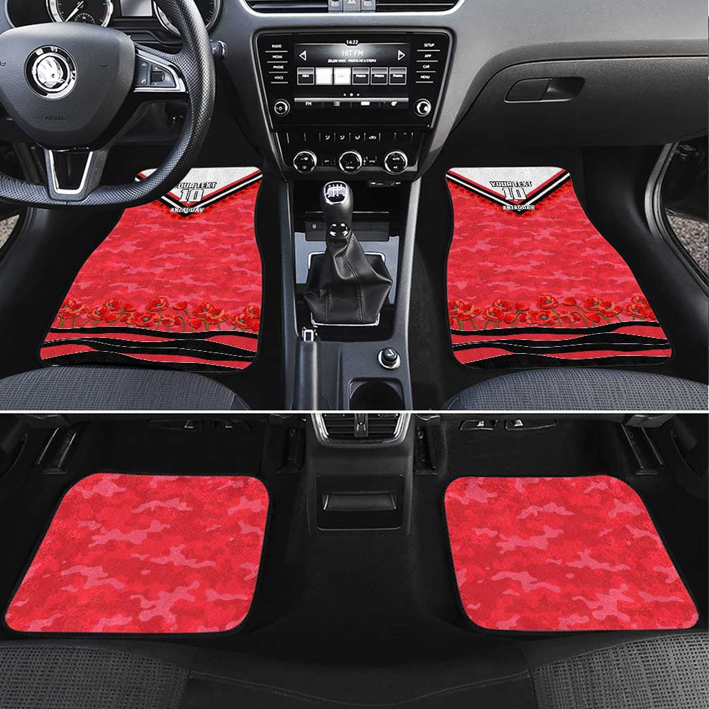 Personalised St Kilda Saints ANZAC Car Mats Military Remembrance Australian Football Mascot Camouflage