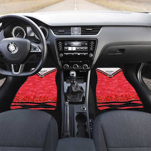 Personalised St Kilda Saints ANZAC Car Mats Military Remembrance Australian Football Mascot Camouflage