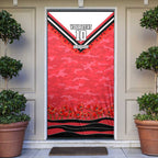 Personalised St Kilda Saints ANZAC Door Cover Military Remembrance Australian Football Mascot Camouflage