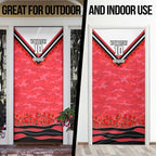 Personalised St Kilda Saints ANZAC Door Cover Military Remembrance Australian Football Mascot Camouflage