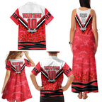 Personalised St Kilda Saints ANZAC Family Matching Tank Maxi Dress and Hawaiian Shirt Military Remembrance Australian Football Mascot Camouflage
