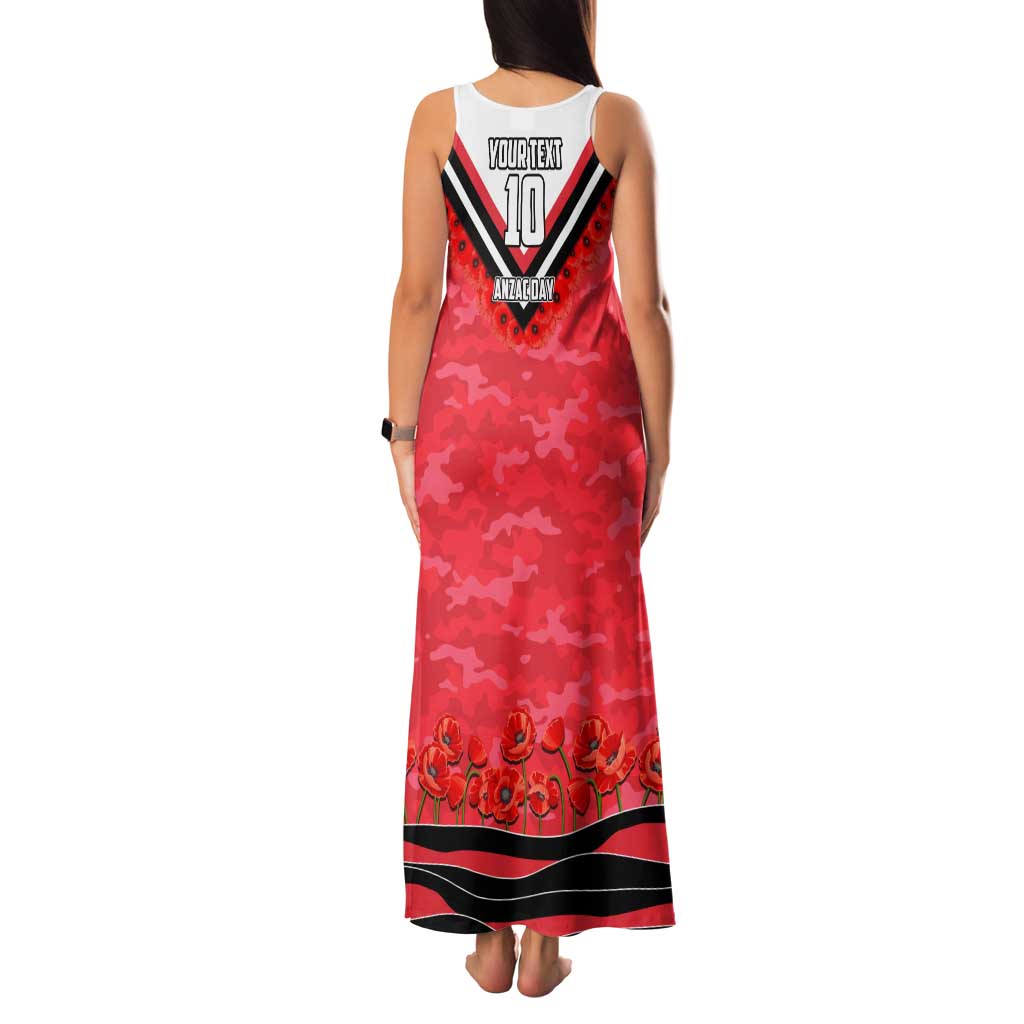 Personalised St Kilda Saints ANZAC Family Matching Tank Maxi Dress and Hawaiian Shirt Military Remembrance Australian Football Mascot Camouflage