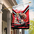 Personalised St Kilda Saints ANZAC Garden Flag Military Remembrance Australian Football Mascot Camouflage