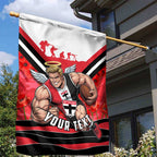 Personalised St Kilda Saints ANZAC Garden Flag Military Remembrance Australian Football Mascot Camouflage