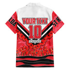 Personalised St Kilda Saints ANZAC Hawaiian Shirt Military Remembrance Australian Football Mascot Camouflage