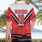 Personalised St Kilda Saints ANZAC Hawaiian Shirt Military Remembrance Australian Football Mascot Camouflage
