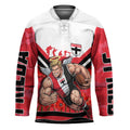 Personalised St Kilda Saints ANZAC Hockey Jersey Military Remembrance Australian Football Mascot Camouflage