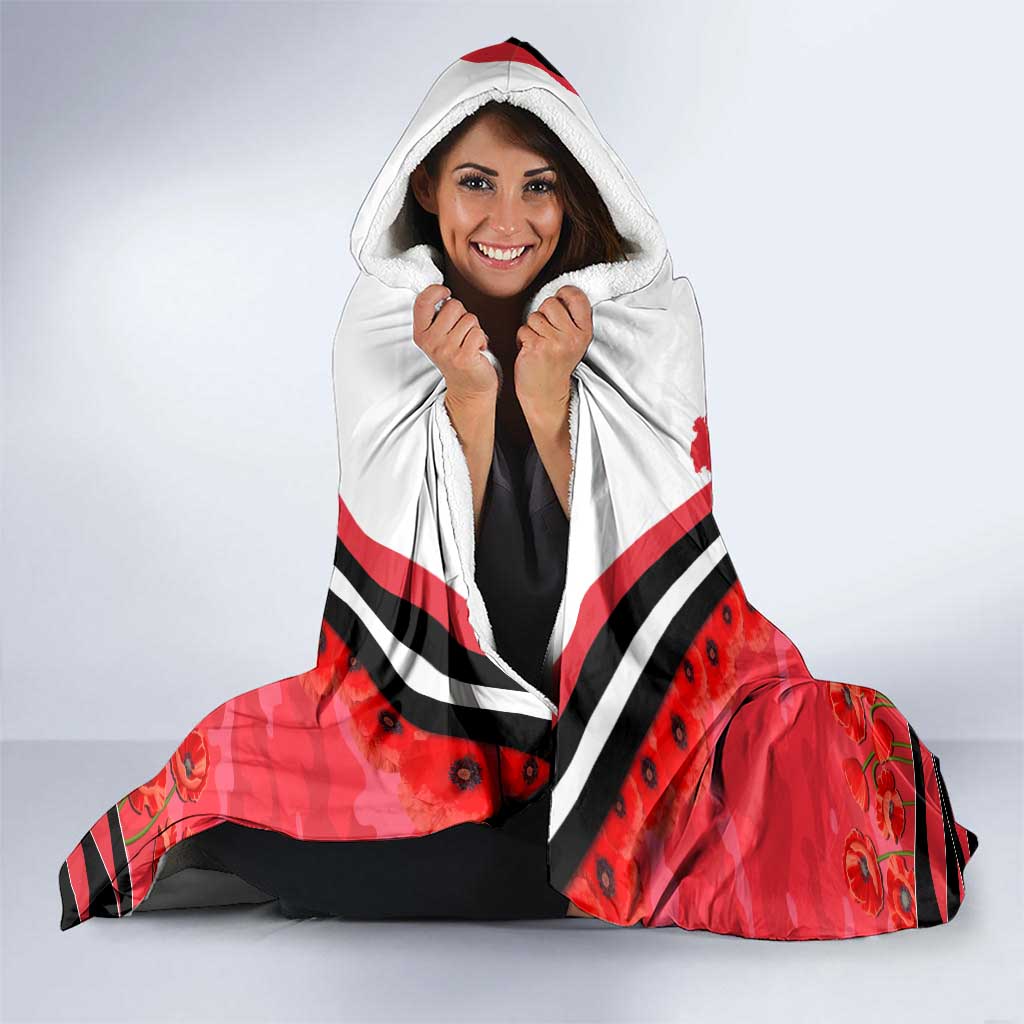 Personalised St Kilda Saints ANZAC Hooded Blanket Military Remembrance Australian Football Mascot Camouflage