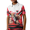 Personalised St Kilda Saints ANZAC Kid Polo Shirt Military Remembrance Australian Football Mascot Camouflage