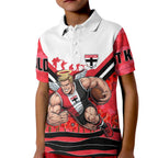 Personalised St Kilda Saints ANZAC Kid Polo Shirt Military Remembrance Australian Football Mascot Camouflage