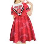 Personalised St Kilda Saints ANZAC Kid Short Sleeve Dress Military Remembrance Australian Football Mascot Camouflage