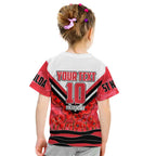 Personalised St Kilda Saints ANZAC Kid T Shirt Military Remembrance Australian Football Mascot Camouflage