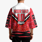 Personalised St Kilda Saints ANZAC Kimono Military Remembrance Australian Football Mascot Camouflage