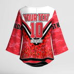 Personalised St Kilda Saints ANZAC Kimono Sleeve Blouse Military Remembrance Australian Football Mascot Camouflage