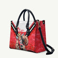 Personalised St Kilda Saints ANZAC Leather Bag Military Remembrance Australian Football Mascot Camouflage