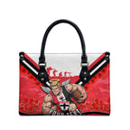 Personalised St Kilda Saints ANZAC Leather Bag Military Remembrance Australian Football Mascot Camouflage