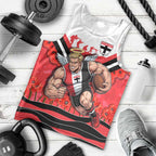 Personalised St Kilda Saints ANZAC Men Tank Top Military Remembrance Australian Football Mascot Camouflage
