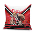 Personalised St Kilda Saints ANZAC Pillow Cover Military Remembrance Australian Football Mascot Camouflage