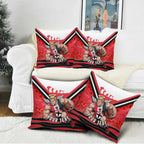 Personalised St Kilda Saints ANZAC Pillow Cover Military Remembrance Australian Football Mascot Camouflage