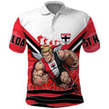 Personalised St Kilda Saints ANZAC Polo Shirt Military Remembrance Australian Football Mascot Camouflage