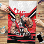 Personalised St Kilda Saints ANZAC Puzzle Military Remembrance Australian Football Mascot Camouflage