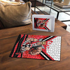 Personalised St Kilda Saints ANZAC Puzzle Military Remembrance Australian Football Mascot Camouflage