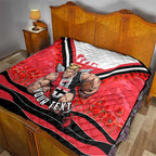 Personalised St Kilda Saints ANZAC Quilt Military Remembrance Australian Football Mascot Camouflage