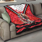 Personalised St Kilda Saints ANZAC Quilt Military Remembrance Australian Football Mascot Camouflage