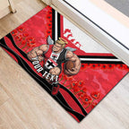 Personalised St Kilda Saints ANZAC Rubber Doormat Military Remembrance Australian Football Mascot Camouflage