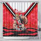Personalised St Kilda Saints ANZAC Shower Curtain Military Remembrance Australian Football Mascot Camouflage