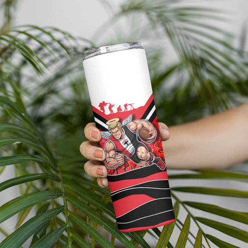 Personalised St Kilda Saints ANZAC Skinny Tumbler Military Remembrance Australian Football Mascot Camouflage