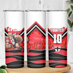 Personalised St Kilda Saints ANZAC Skinny Tumbler Military Remembrance Australian Football Mascot Camouflage