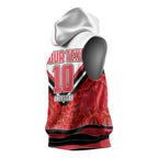Personalised St Kilda Saints ANZAC Sleeveless Hoodie Military Remembrance Australian Football Mascot Camouflage