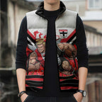 Personalised St Kilda Saints ANZAC Sleeveless Puffer Jacket Military Remembrance Australian Football Mascot Camouflage