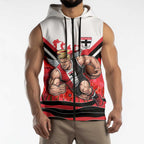 Personalised St Kilda Saints ANZAC Sleeveless Zip Hoodie Military Remembrance Australian Football Mascot Camouflage